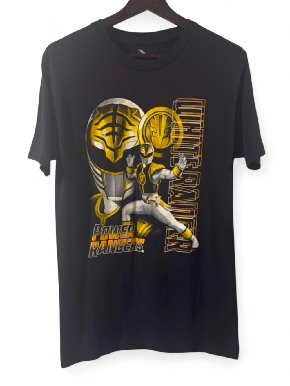 Power Rangers White Ranger Graphic T-shirt Size Men’s Medium